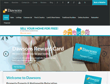 Tablet Screenshot of dawsonsproperty.co.uk